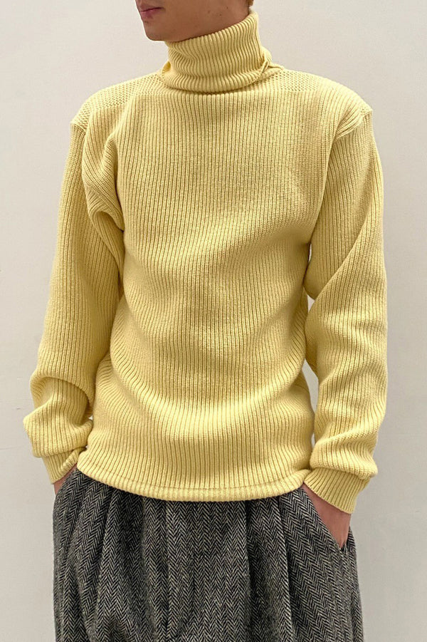 HED MAYNER Turtleneck Pullover K05_YLW Yellow PHM4